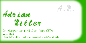 adrian miller business card